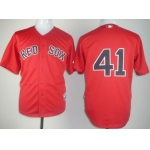 Boston Red Sox #41 Mitchell Boggs Red Jersey