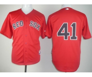Boston Red Sox #41 Mitchell Boggs Red Jersey
