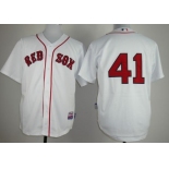 Boston Red Sox #41 Mitchell Boggs White Jersey
