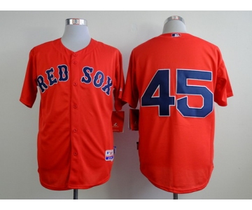 Boston Red Sox #45 Pedro Martinez Red Cool Base Jersey