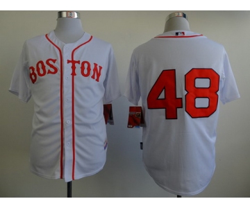 Boston Red Sox #48 Pablo Sandoval 2014 White Jersey
