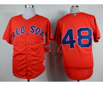 Boston Red Sox #48 Pablo Sandoval Red Jersey