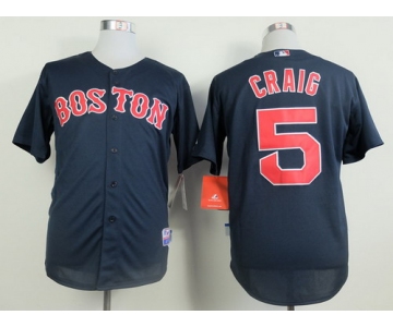 Boston Red Sox #5 Allen Craig Navy Blue Jersey