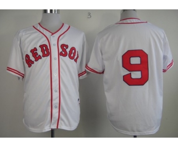 Boston Red Sox #9 Ted Williams 1936 White Jersey