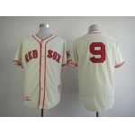 Boston Red Sox #9 Ted Williams 1939 Cream Throwabck Jersey