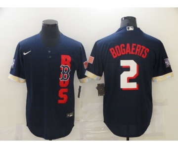Men Boston Red Sox 2 Bogaerts Blue 2021 All Star Game Nike MLB Jersey