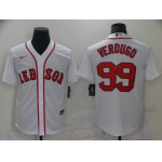 Men Boston Red Sox 99 Verdugo White Game 2021 Nike MLB Jersey