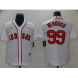 Men Boston Red Sox 99 Verdugo White Game 2021 Nike MLB Jersey