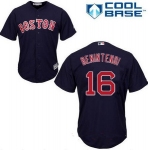 Men's Boston Red Sox #16 Andrew Benintendi Navy Blue Alternate Stitched MLB Majestic Cool Base Jersey