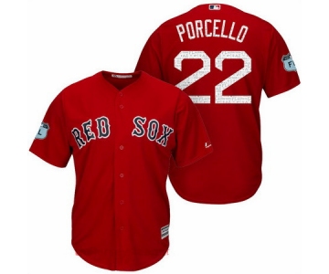 Men's Boston Red Sox #22 Rick Porcello Red 2017 Spring Training Stitched MLB Majestic Cool Base Jersey