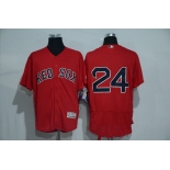 Men's Boston Red Sox #24 David Price No Name Red 2016 Flexbase Majestic Baseball Jersey