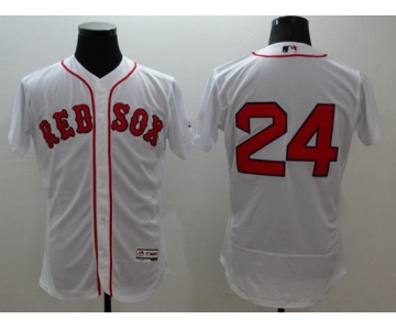 Men's Boston Red Sox #24 David Price White Flexbase 2016 MLB Player Jersey