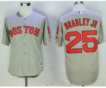 Men's Boston Red Sox #25 Jackie Bradley Jr. Gray Road Stitched 2015 MLB Cool Base Jersey