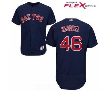 Men's Boston Red Sox #46 Craig Kimbrel Navy Blue Alternate Stitched MLB Majestic Flex Base Jersey