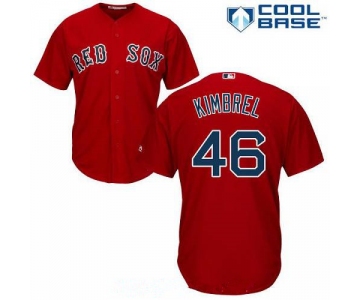 Men's Boston Red Sox #46 Craig Kimbrel Red Alternate Stitched MLB Majestic Cool Base Jersey