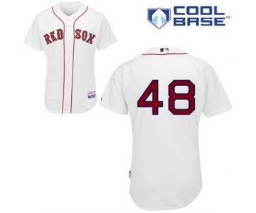 Men's Boston Red Sox #48 Pablo Sandoval White Jersey