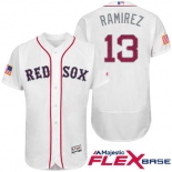 Men's Boston Red Sox #50 Hanley Ramirez White Stars & Stripes Fashion Independence Day Stitched MLB Majestic Flex Base Jersey