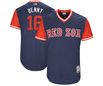 Men's Boston Red Sox Andrew Benintendi Benny Majestic Navy 2017 Players Weekend Authentic Jersey