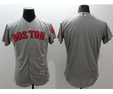 Men's Boston Red Sox Blank Gray Flexbase 2016 MLB Player Jersey