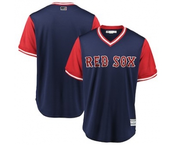 Men's Boston Red Sox Blank Majestic Navy 2018 Players' Weekend Team Jersey