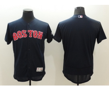 Men's Boston Red Sox Blank Navy Blue 2016 Flexbase Majestic Baseball Jersey