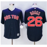 Red Sox #26 Wade Boggs Navy Blue New Cool Base Stitched MLB Jersey