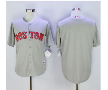 Red Sox Blank Grey New Cool Base Stitched MLB Jersey