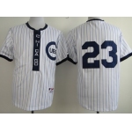 Chicago Cubs #23 Ryne Sandberg 1909 White Pullover Jersey