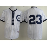 Chicago Cubs #23 Ryne Sandberg 1909 White Pullover Jersey