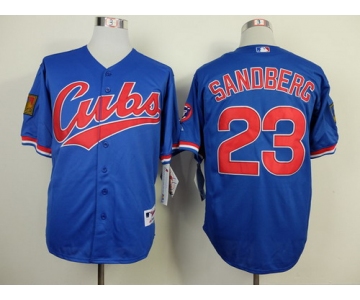 Chicago Cubs #23 Ryne Sandberg 1994 Blue Jersey