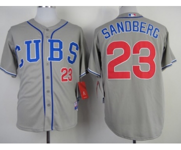 Chicago Cubs #23 Ryne Sandberg 2014 Gray Jersey