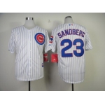 Chicago Cubs #23 Ryne Sandberg White Jersey