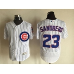 Men's Chicago Cubs #23 Ryne Sandberg Retired Gray 2016 Flexbase Majestic Baseball Jersey