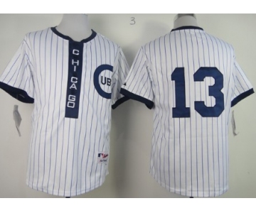 Chicago Cubs #13 Starlin Castro 1909 White Pullover Jersey