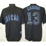Chicago Cubs #13 Starlin Castro Black Fashion Jersey