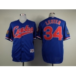 Chicago Cubs #34 Jon Lester 1994 Blue Jersey