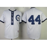 Chicago Cubs #44 Anthony Rizzo 1909 White Pullover Jersey