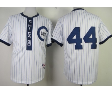 Chicago Cubs #44 Anthony Rizzo 1909 White Pullover Jersey