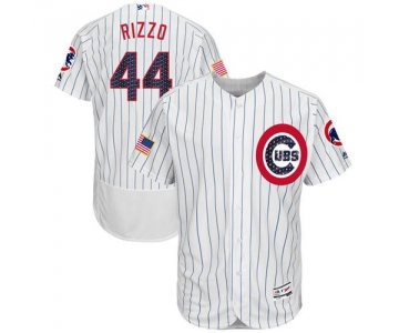 Chicago Cubs #44 Anthony Rizzo White Fashion Stars & Stripes Flexbase Authentic Stitched MLB Jersey
