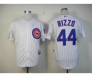 Chicago Cubs #44 Anthony Rizzo White Jersey