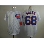 Chicago Cubs #68 Jorge Soler White Jersey