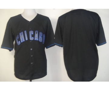 Chicago Cubs Blank Black Fashion Jersey
