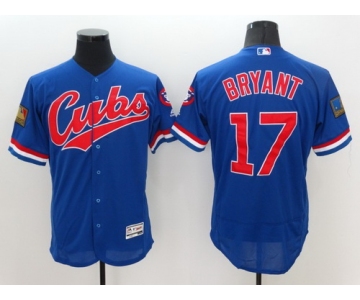 Men's Chicago Cubs #17 Kris Bryant Blue Flexbase Majestic 1994 Collection Jersey