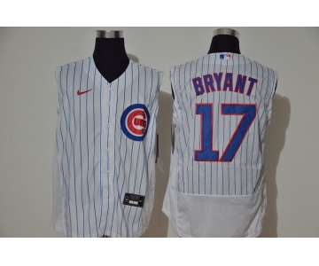 Men's Chicago Cubs #17 Kris Bryant White 2020 Cool and Refreshing Sleeveless Fan Stitched Flex Nike Jersey