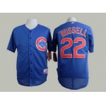 Men's Chicago Cubs #22 Addison Russell Blue Jersey