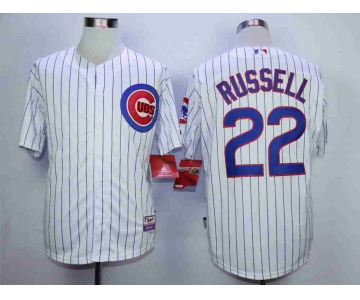 Men's Chicago Cubs #22 Addison Russell White Cool Base Jersey