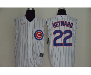 Men's Chicago Cubs #22 Jason Heyward White 2020 Cool and Refreshing Sleeveless Fan Stitched MLB Nike Jersey