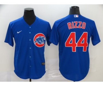 Men's Chicago Cubs #44 Anthony Rizzo Blue Stitched MLB Cool Base Nike Jersey
