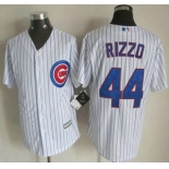 Men's Chicago Cubs #44 Anthony Rizzo Home White 2015 MLB Cool Base Jersey