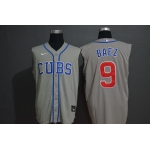 Men's Chicago Cubs #9 Javier Baez Grey 2020 Cool and Refreshing Sleeveless Fan Stitched MLB Nike Jersey